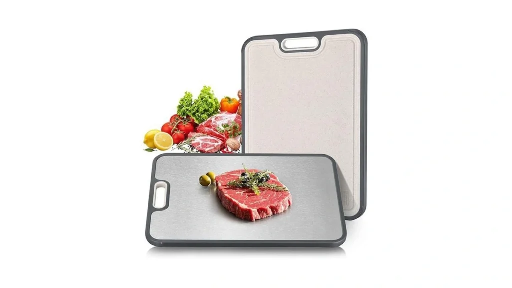 Amazon coupon: Titanium Cutting Board For Kitchen Doubl