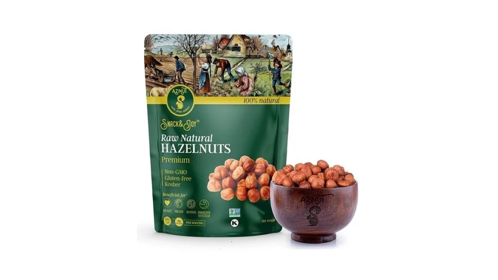 Amazon coupon: Aznut Raw Hazelnuts Filbert Nuts Shelled