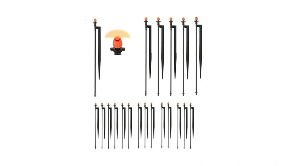 Amazon code: 180 Degree Micro Drip Spray Emitters 20