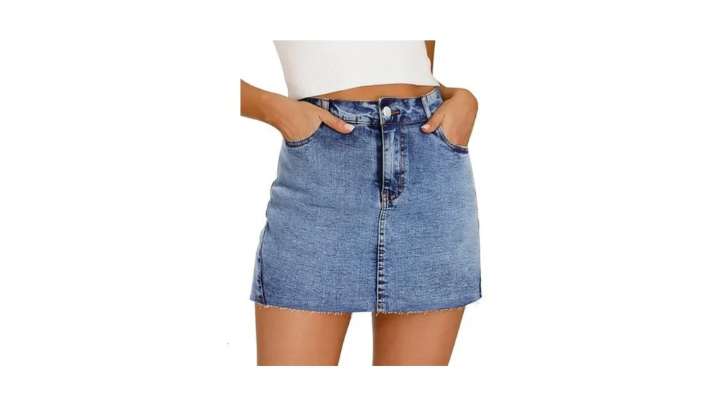 Amazon code: Potili Denim Skort For Women Denim Mini