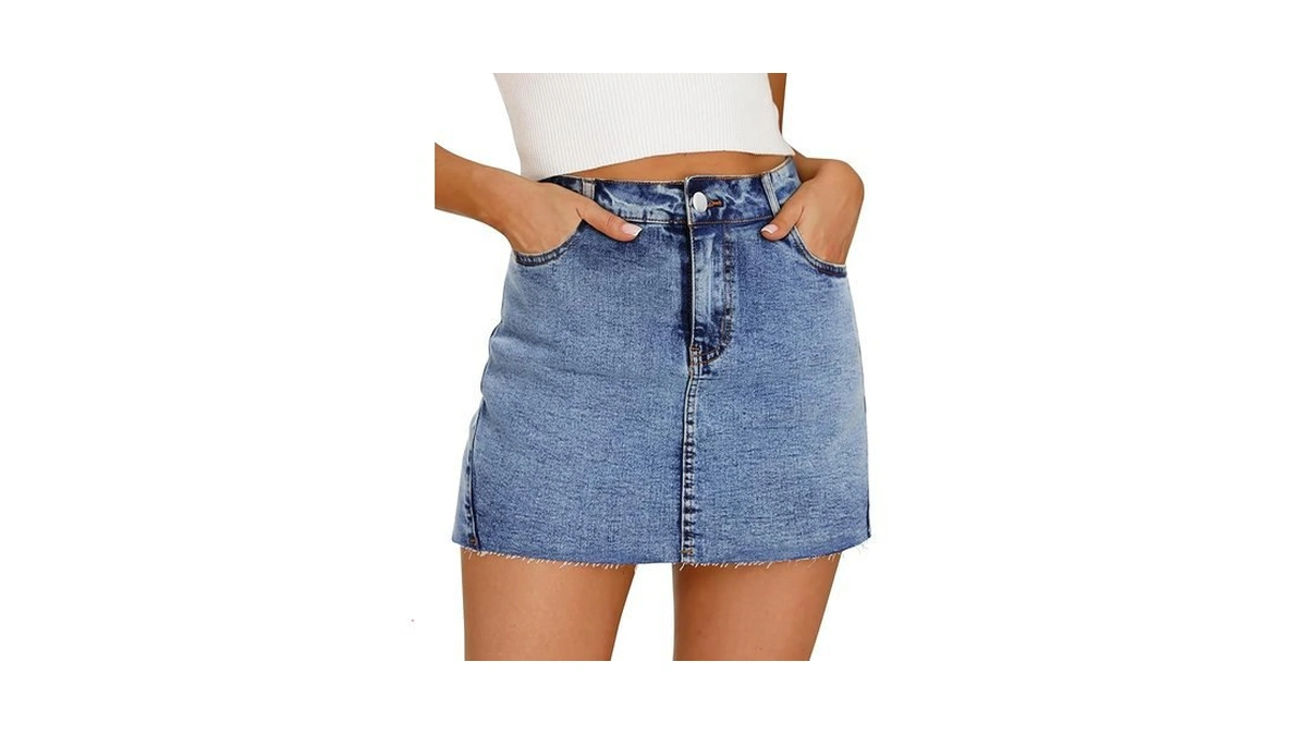 Amazon code: Potili Denim Skort For Women Denim Mini