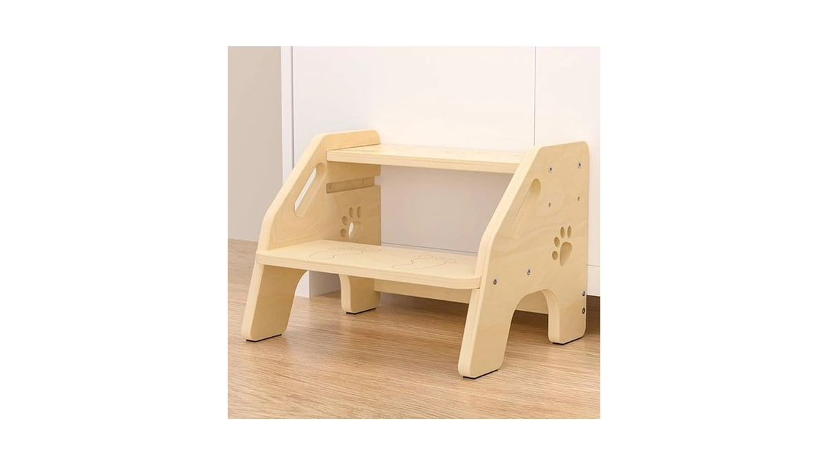 Amazon code: Nmeo Toddler Step Stool Wooden - Height-