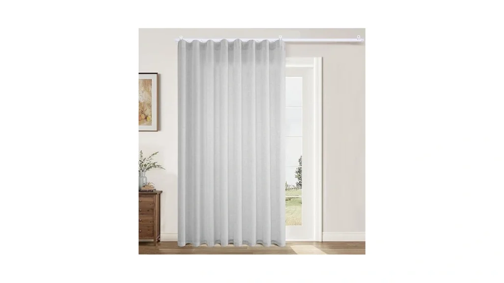 Amazon code: Faux Linen Semi Sheer Room Divider Curta