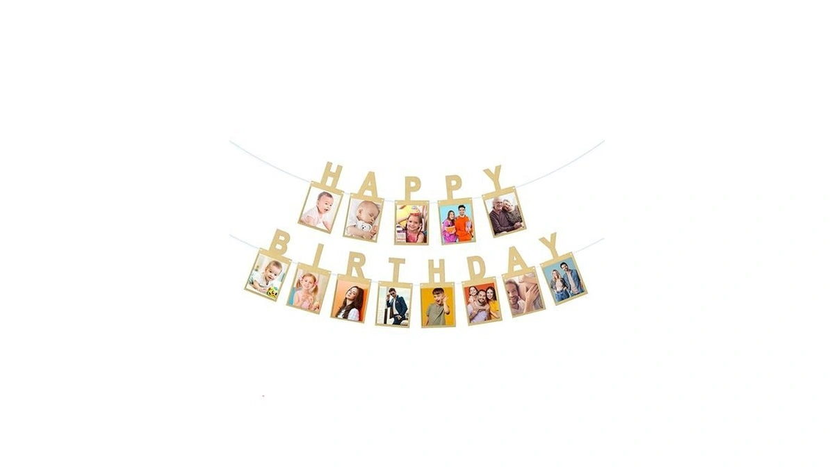 Amazon code: Birthday Photo Banner Suitable For Kids