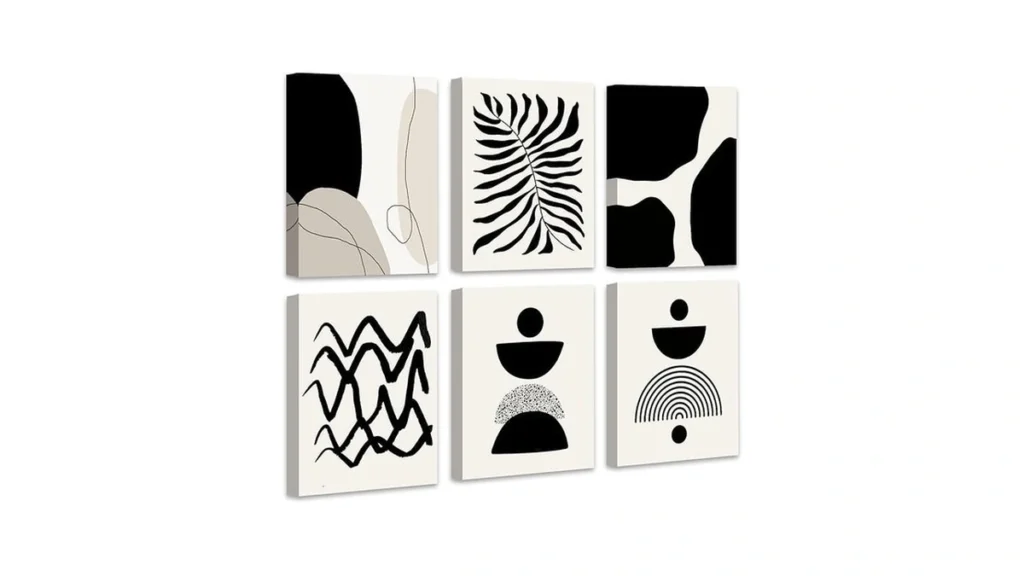 Amazon coupon: Drsoum Abstract Boho Wall Art Minimalist