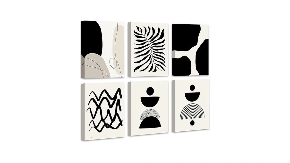 Amazon coupon: Drsoum Abstract Boho Wall Art Minimalist