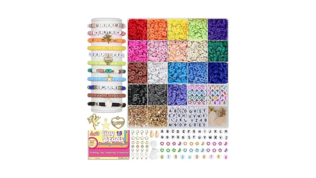 Amazon code: Lovely Moon Clay Beads Bracelet Making K