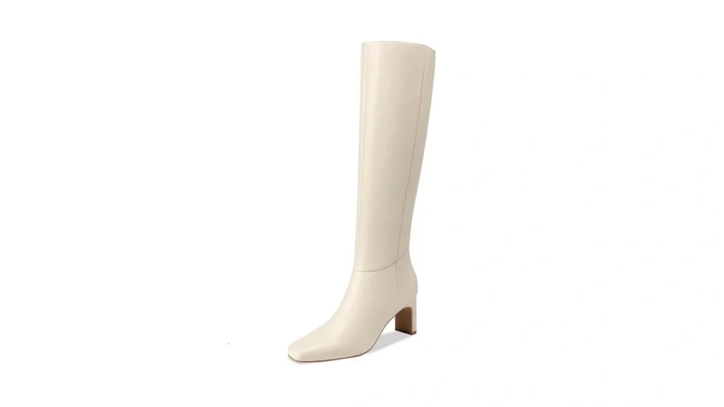 Amazon code: Athlefit Knee High Boots Women Chunky He