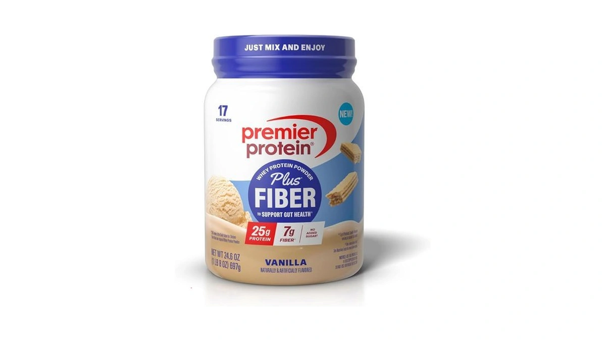 Amazon coupon: Premier Protein Powder Plus Fiber Vanill