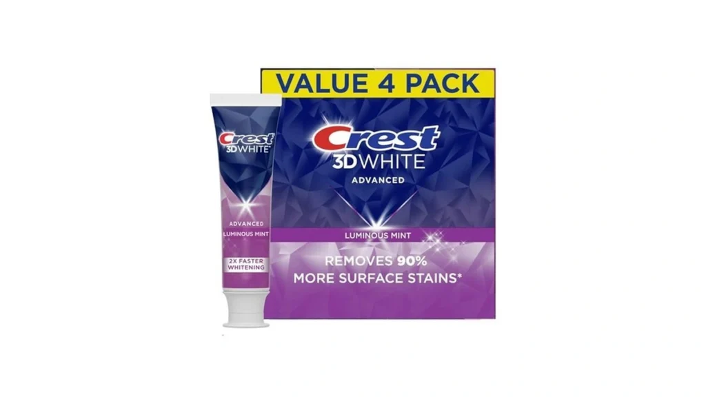 Amazon coupon: Crest 3d White Advanced Luminous Mint Te