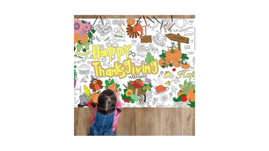 Amazon code: Sanguanlun Giant Thanksgiving Coloring P