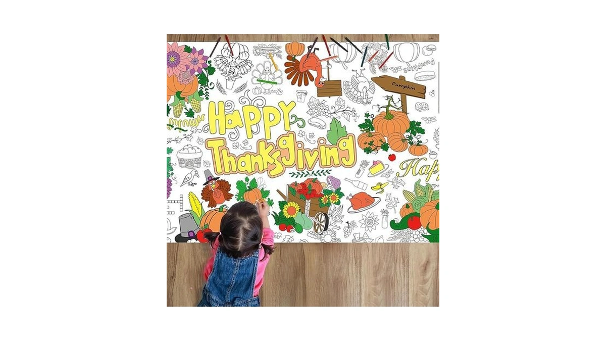 Amazon code: Sanguanlun Giant Thanksgiving Coloring P