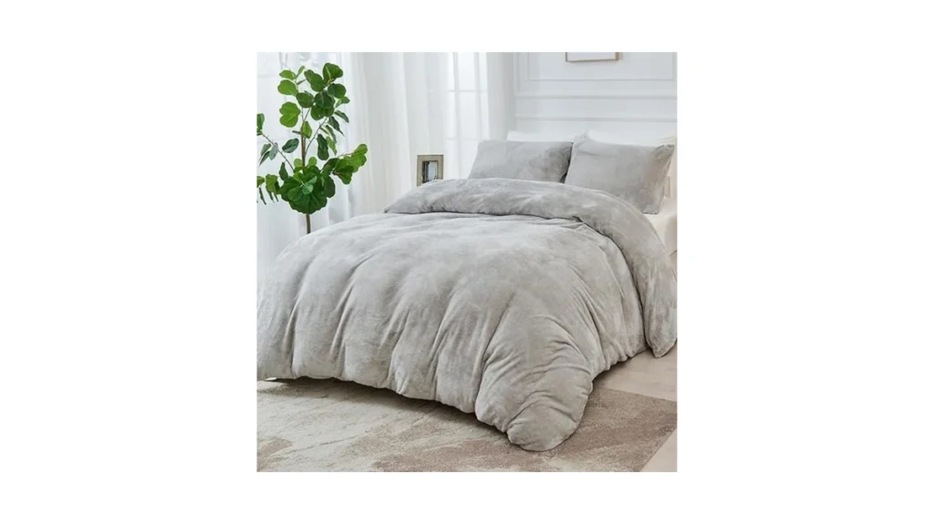 Amazon code: Hcora Faux Fur Duvet Cover Luxury Ultra