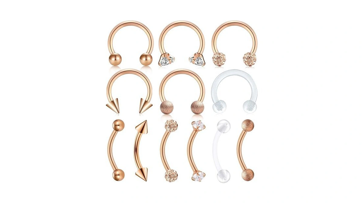 Amazon coupon: Fectas 16g Lip Labret Studs Medusa Pierc