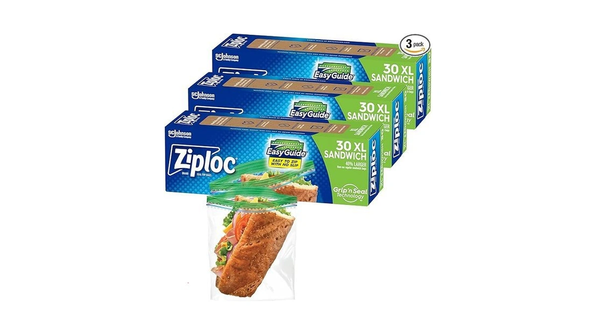 Amazon coupon: Ziploc Xl Sandwich And Snack Bags With E