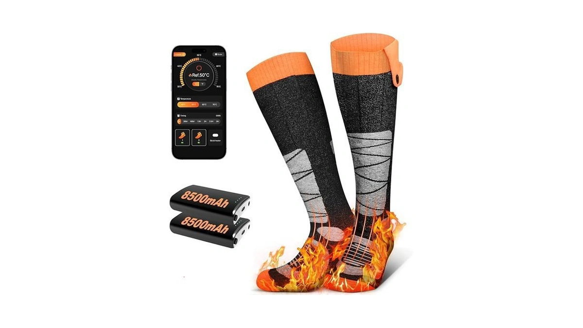 Amazon coupon: Heated Socks For Men Women With App Cont
