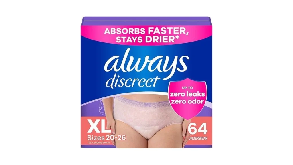 Amazon coupon: Always Discreet Adult Incontinence Under