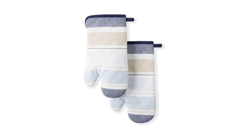 Amazon coupon: Martha Stewart Thin Stripe Oven Mitt 2-p