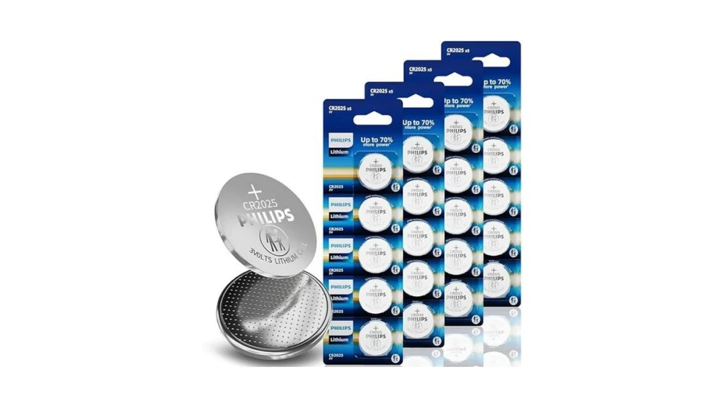 Amazon coupon: Philips Cr2025 3v Lithium Coin Battery 2
