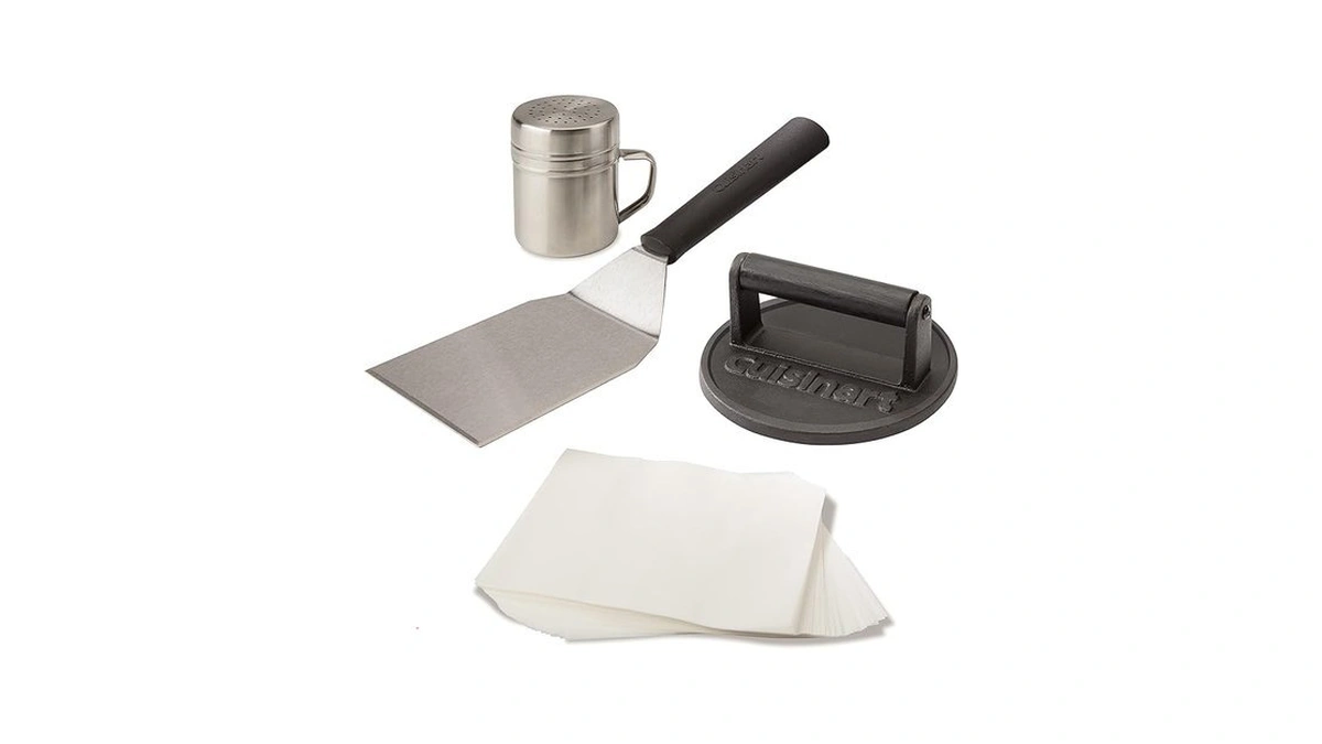 Amazon coupon: Cuisinart Smash Burger Kit Cast Iron Pre