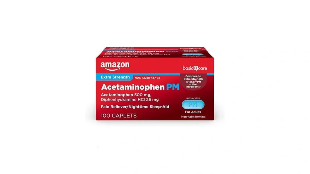 Amazon coupon: Amazon Basic Care Acetaminophen Pm Caple