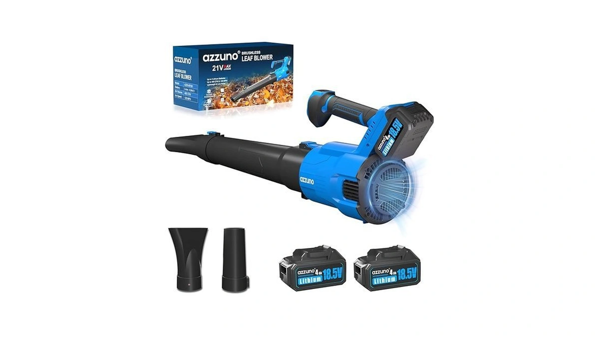 Amazon code: Azzuno Cordless Brushless Leaf Blower Wi