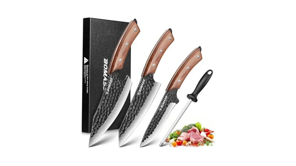 Amazon code: Bomass Kitchen Knives Hand Forged Japane