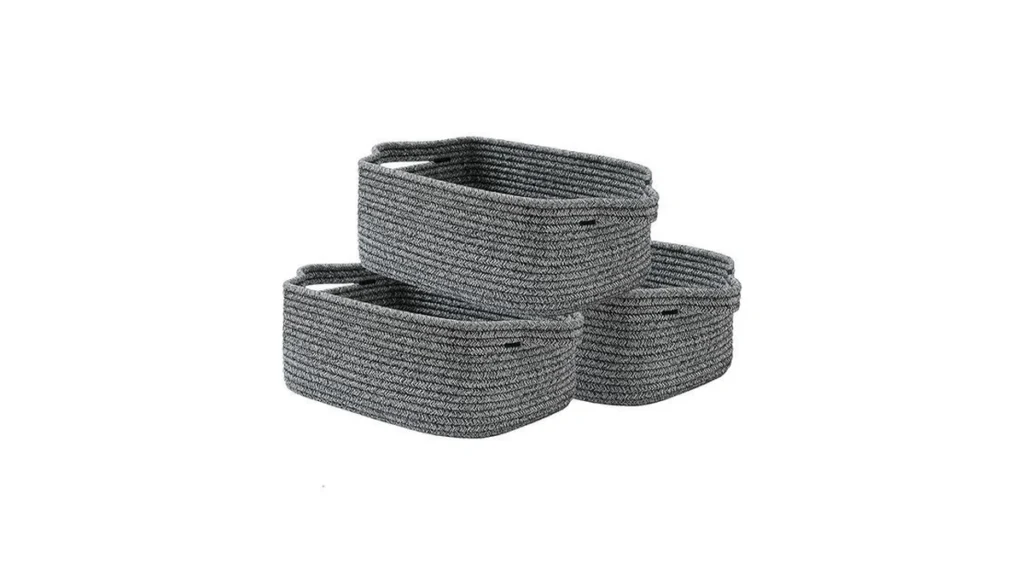 Amazon code: Kallax Small Woven Basket 14 X 10 X 5 6