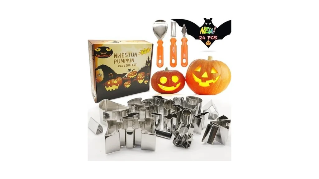 Amazon code: Nwestun Pumpkin Carving Kit Halloween Pu