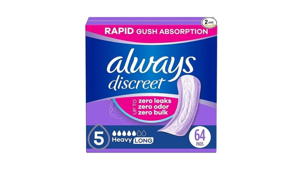 Amazon coupon: Always Discreet Adult Incontinence Pads