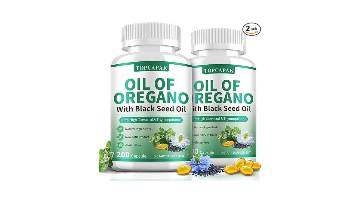 Amazon code: Topcapak Oil Of Oregano With Black Seed