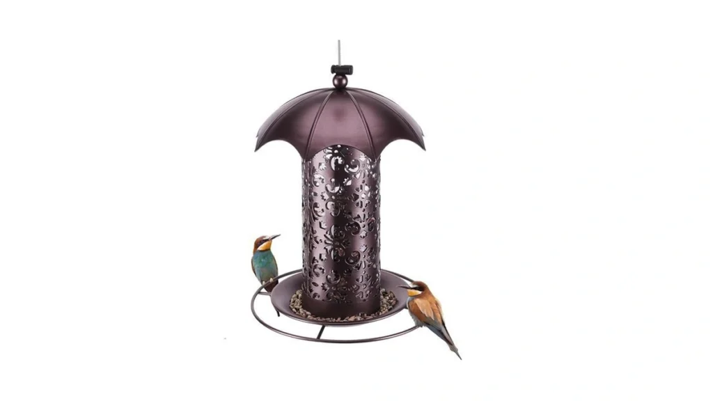 Amazon coupon: Bird Feeders For Outdoors Hanging Metal