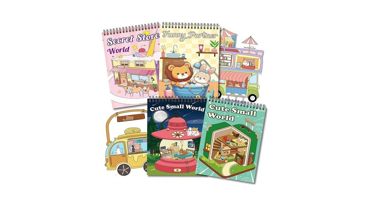 Amazon code: Kalysky 4 Pack Small Adults Coloring Boo