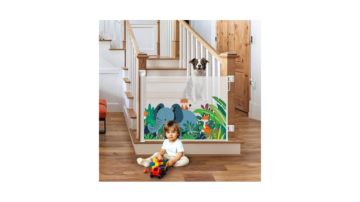 Amazon code: Homeal Retractable Baby Gates For Doorwa