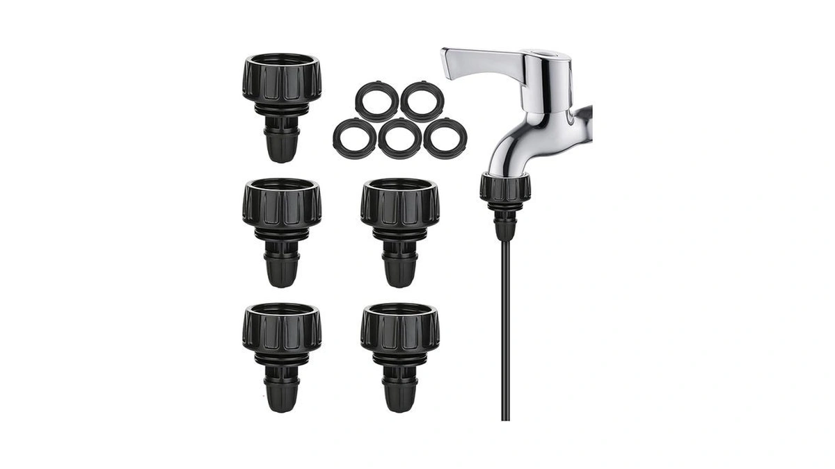 Amazon code: Yulaiyoen Drip Irrigation Hose Adapters