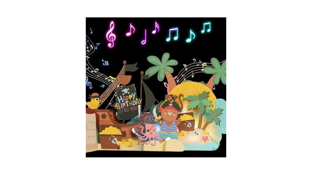 Amazon code: Birthday Cards For Kids 3d Pirate Ship C