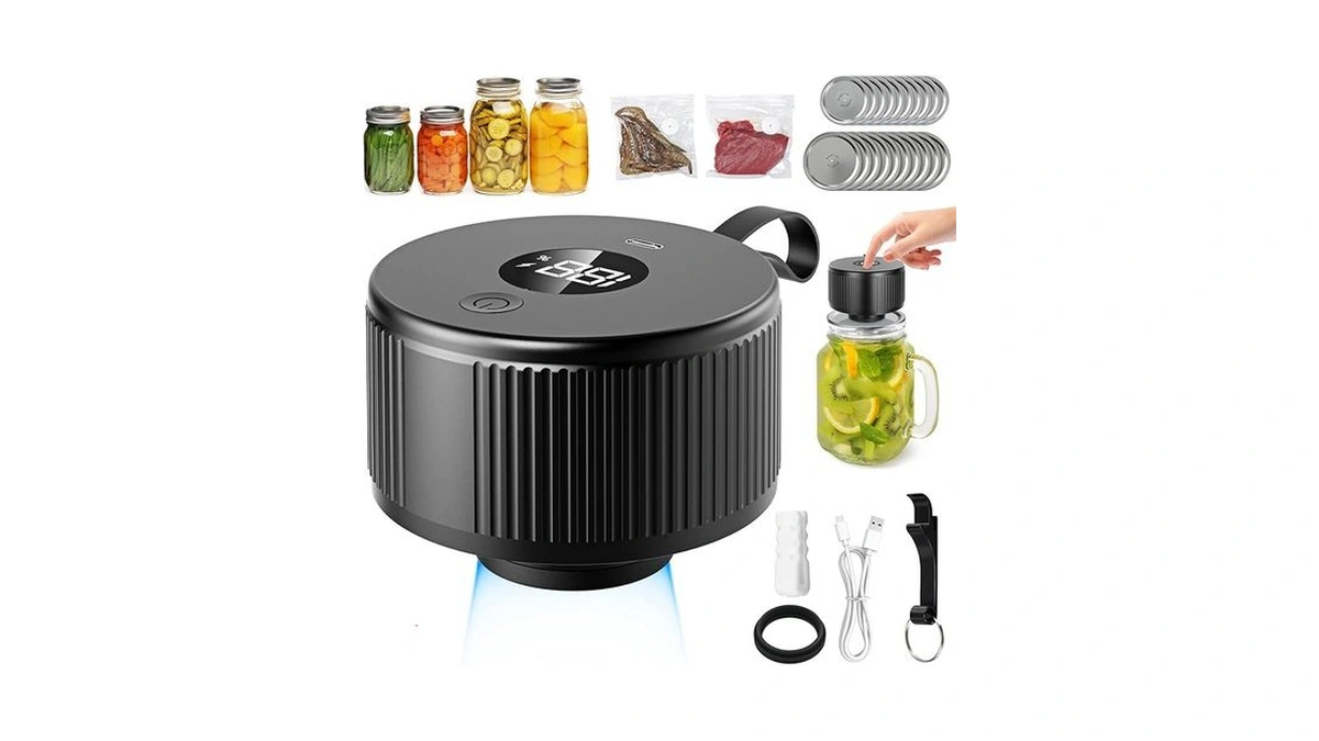Amazon code: Automatic Mason Jar Vacuum Sealer Kit Fo