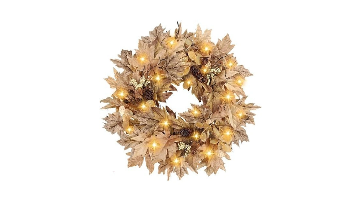 Amazon code: 22 Inch Fall Wreaths For Front Door Outs