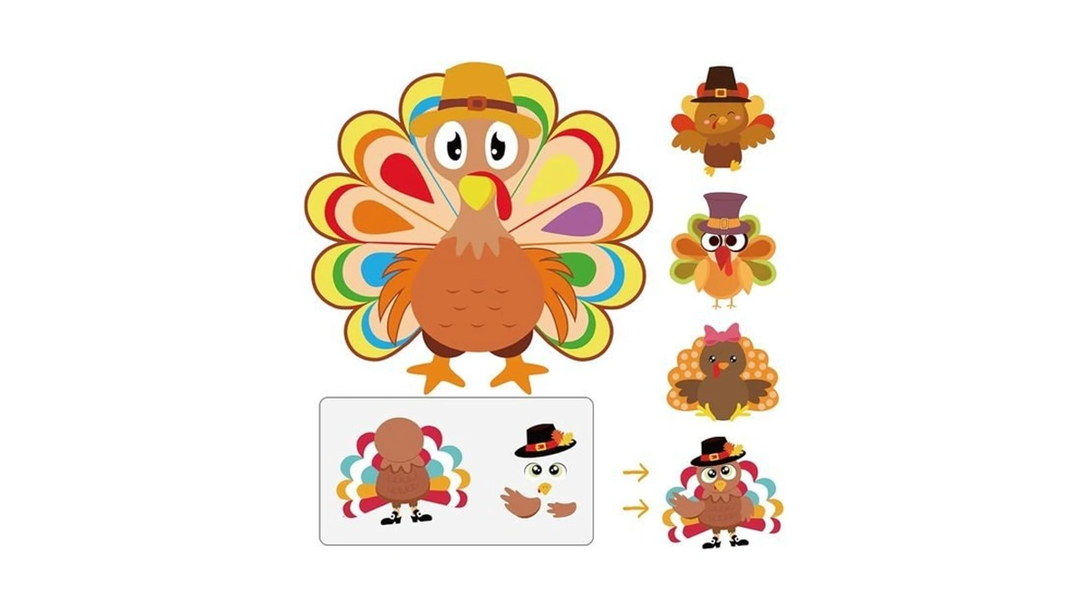 Amazon code: 55 Sheets Thanksgiving Crafts For Kids M
