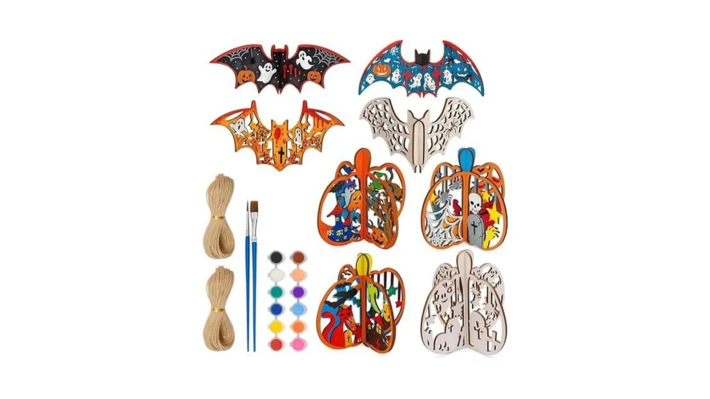 Amazon code: Aiersa Halloween Craft Kits 16pcs Wood P