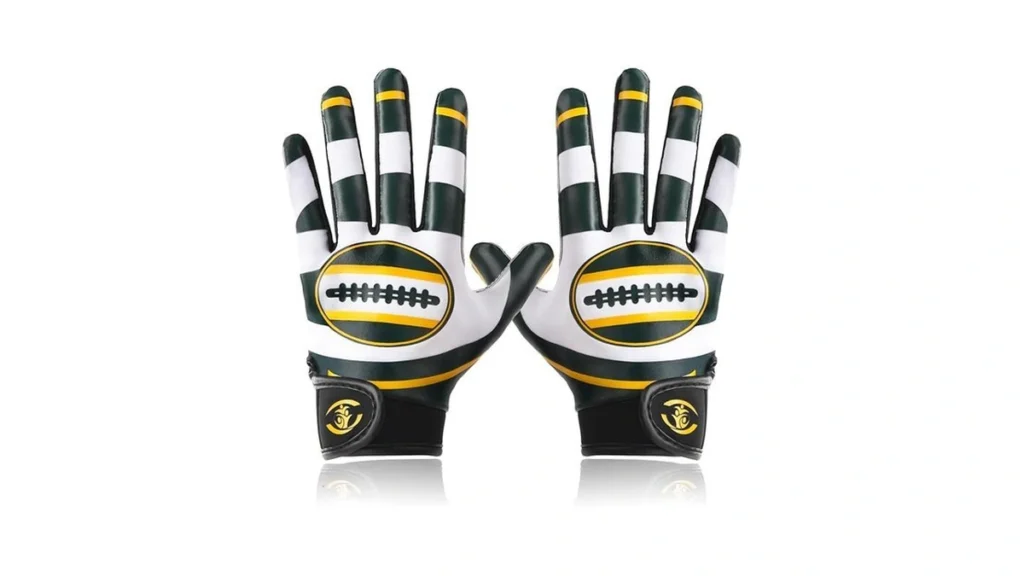 Amazon code: Duffoban Youth Football Gloves Kids Stic