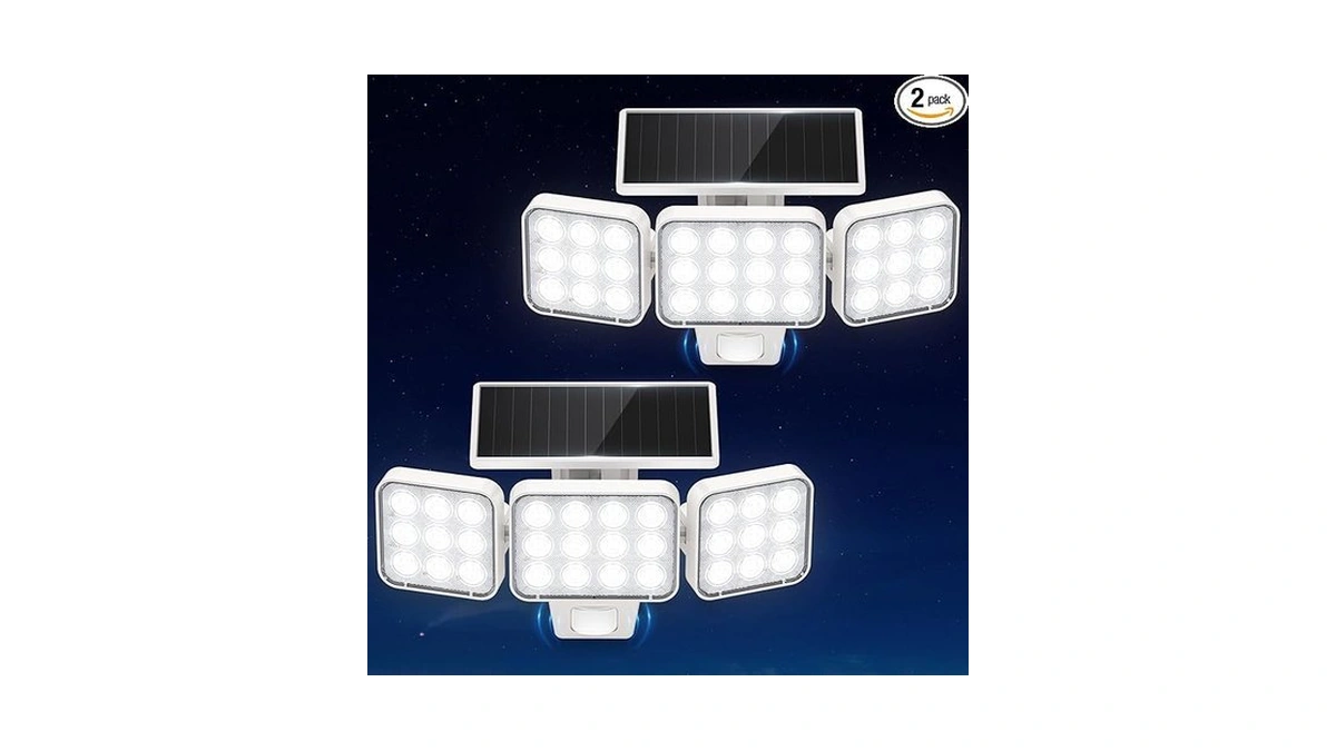 Amazon code: Wdtpro Solar Lights Outdoor Motion Senso