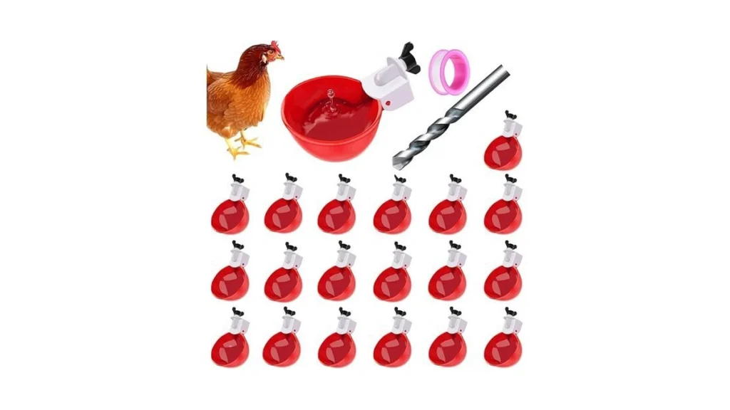 Amazon code: 20 Pack Chicken Waterer Cups 3 8 Inch La