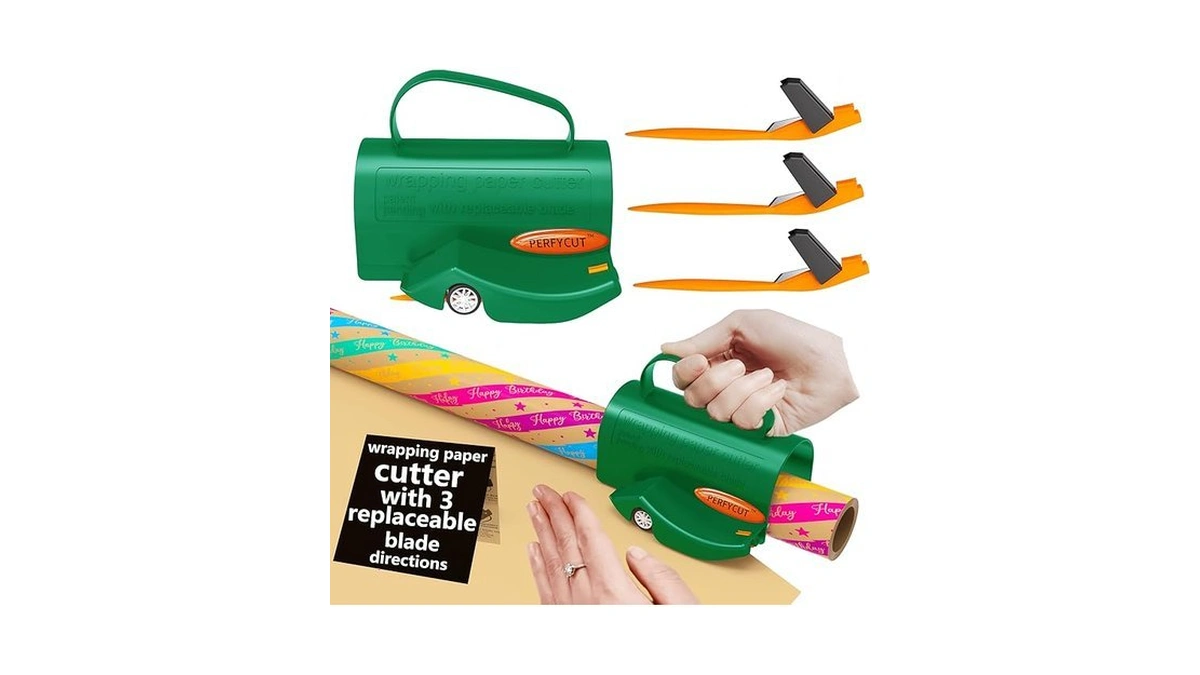Amazon coupon: Perfycut Wrapping Paper Roll Cutter Tool