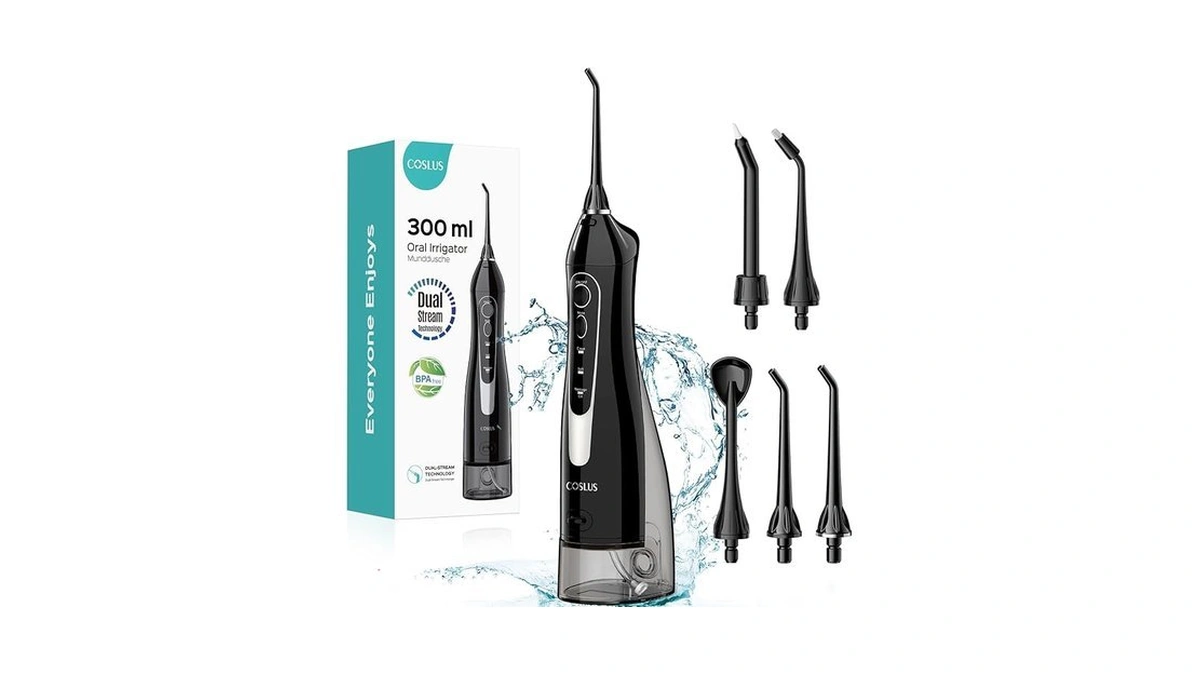 Amazon code: Coslus Water Dental Flosser Teeth Pick P