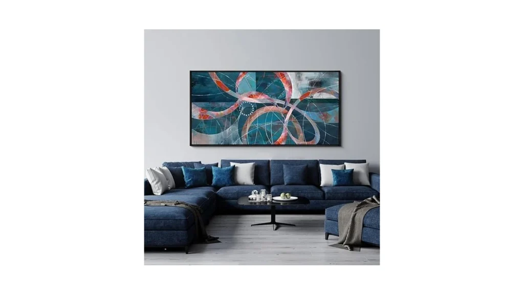 Amazon coupon: Xlsjerst Abstract Frame Wall Art - Ribbo