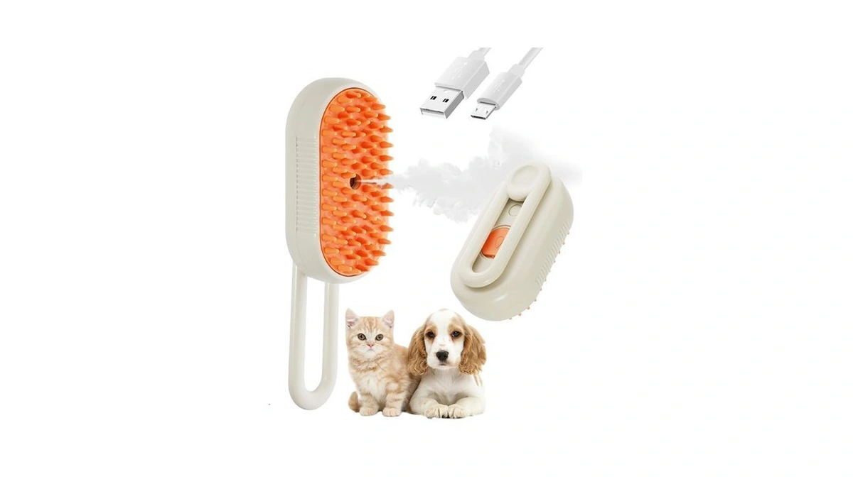 Amazon code: Frelara Cat Steam Brush For Shedding - 3