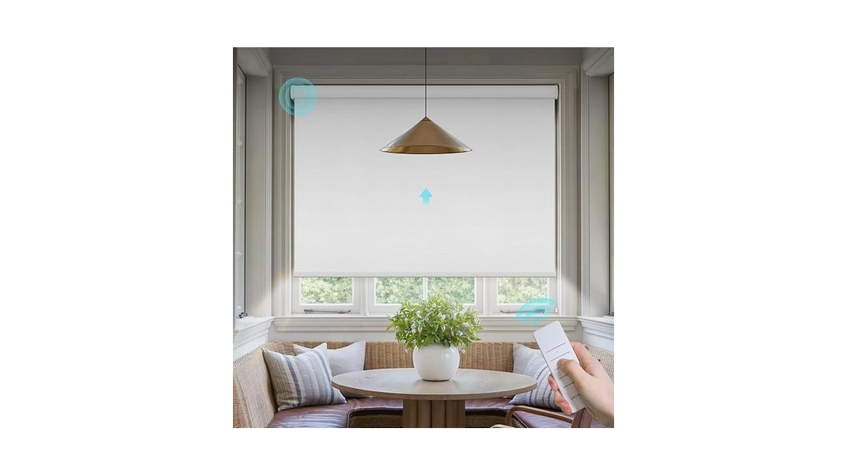 Amazon coupon: Motorized Blinds With Remote Canisteo Ba