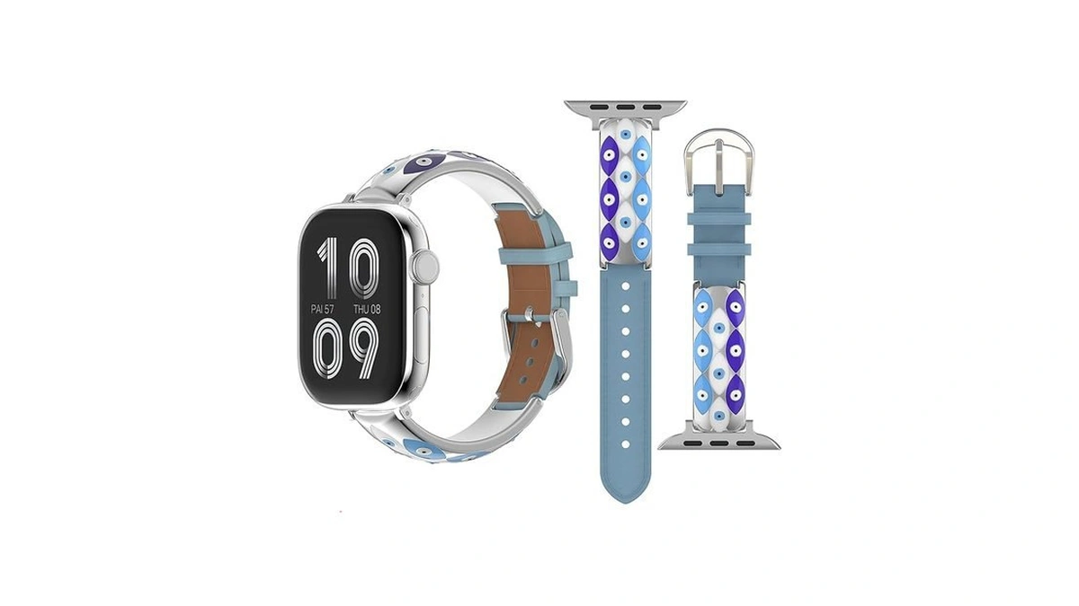 Amazon coupon: Metal Leather Spliced Band - Adjustable