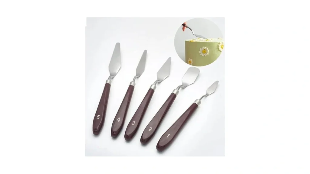 Amazon code: 5 Pieces Set Cake Cream Spatulas Stainle